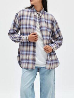 NWT: BDG Plaid Button-Down Shirt